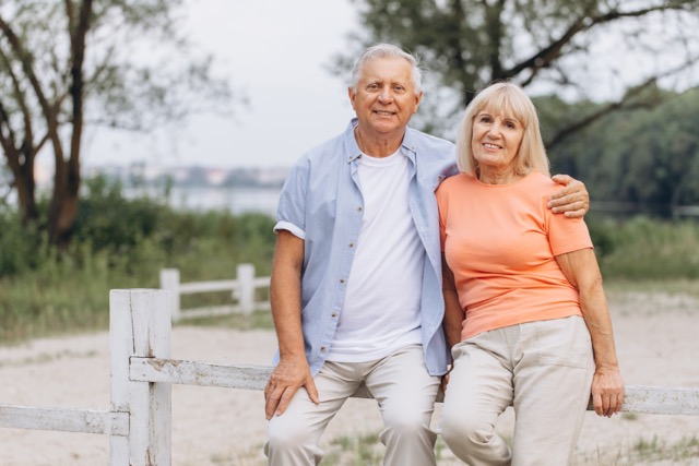Picture of a grandfather & grandmother